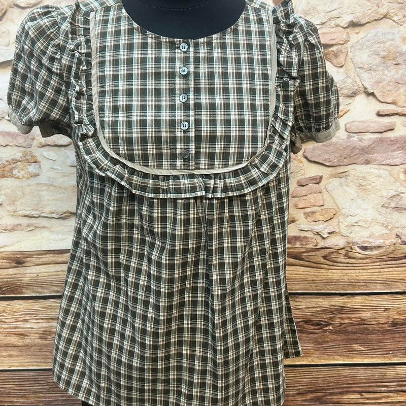 „Vintage Trachtenbluse kariert von Replay im romantischen Landhausstil“