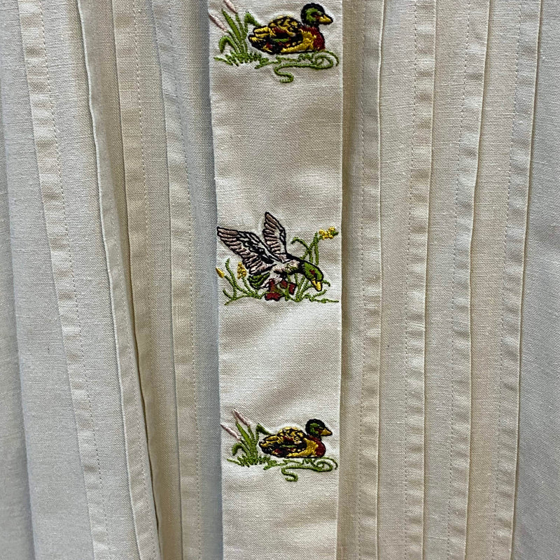 Trachtenhemd Herren beige mit Stickerei Baumwolle Gr. XXL (45/46), Ansicht 3
