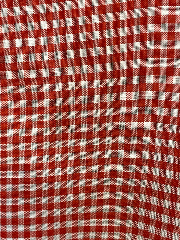 Vintage Trachtenhemd Gr. 40 – rot-weiß kariertes Kurzarmhemd von C&A Loose Fit, Ansicht 4