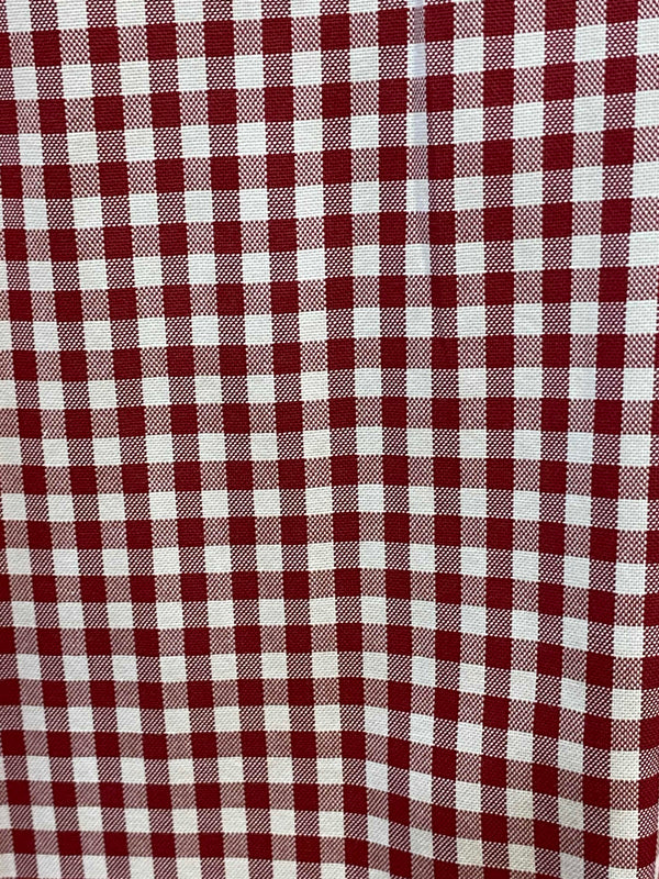 Van Laack Herrenhemd Rot-Weiß Kariert Gr. 41 – Kurzarm Trachtenhemd mit Button-Down-Kragen, Ansicht 4