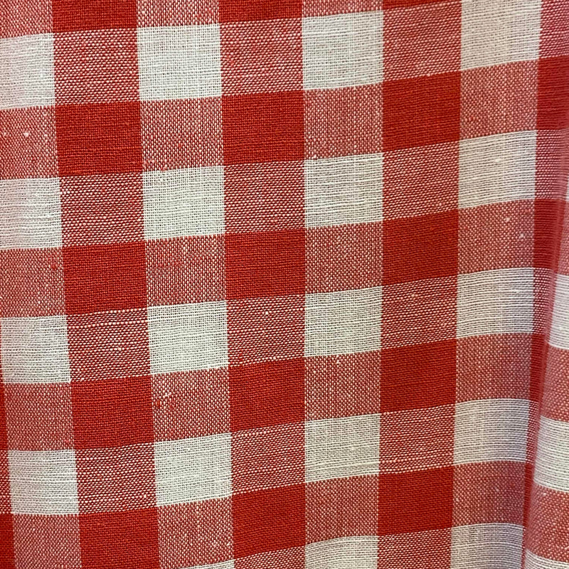 Vintage Trachtenhemd Herren Gr. 40 rot-weiß kariert – Country Style Kurzarmhemd, Ansicht 4
