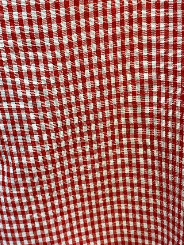 Vintage Trachtenhemd Herren Rot-Weiß Kariert Gr. 42 / XXL, Ansicht 4