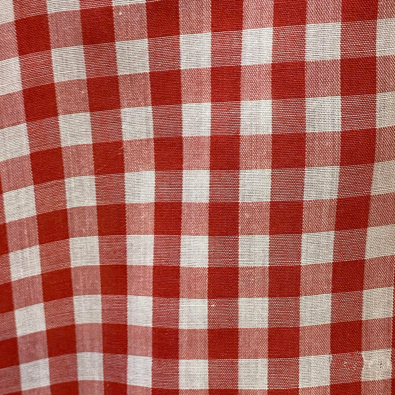 Vintage Trachtenhemd Herren Gr. 40 rot-weiß kariert, Ansicht 4