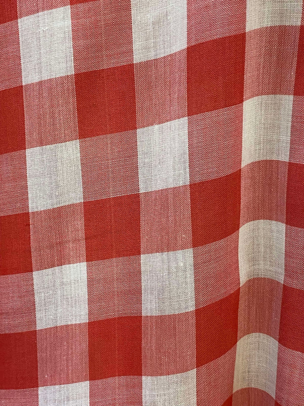 Vintage Herren Trachtenhemd Gr. 40 rot weiß kariert, Ansicht 3