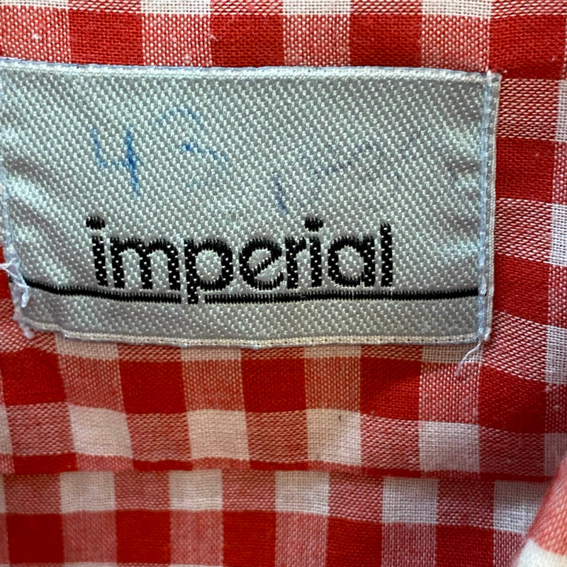 Vintage Trachtenhemd Herren Rot-Weiß Kariert Gr. 43 – Imperial, Ansicht 5
