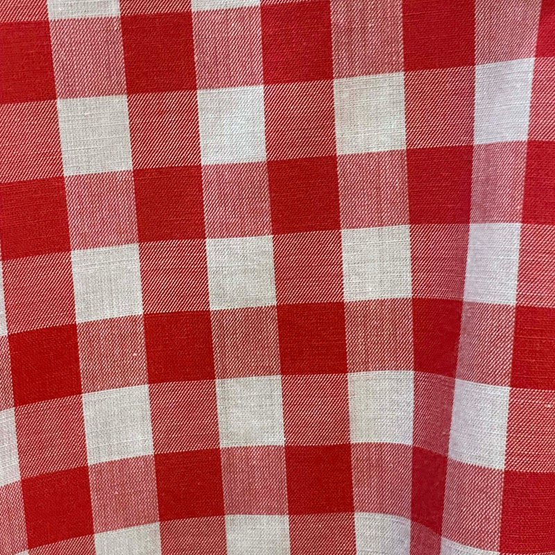 Vintage Trachtenhemd Herren Gr. 40 rot weiß kariert Baumwolle, Ansicht 4