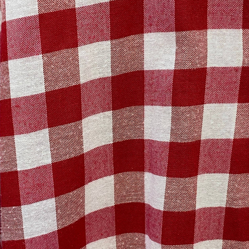 Vintage Trachtenhemd Herren rot-weiss grosskariert Gr. 43, Ansicht 2