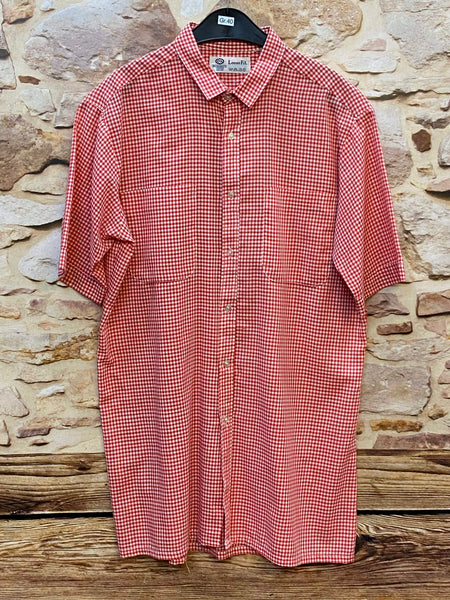 „Vintage Trachtenhemd Gr. 40 rot weiß kariert von C&A Loose Fit“