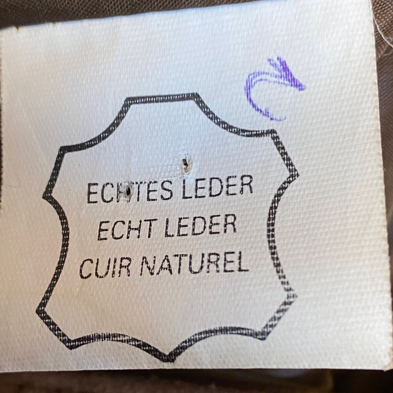 Vintage Leder Trachtenweste Herren braun Gr. 48, Ansicht 5