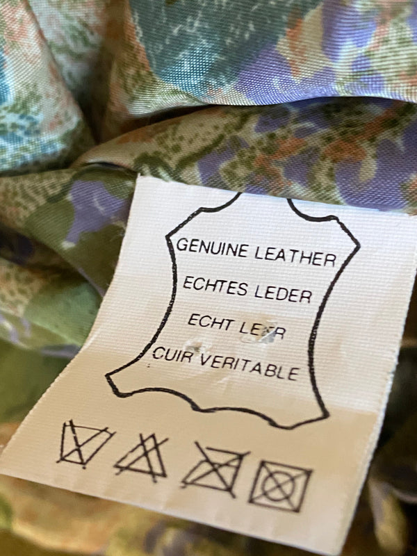 Vintage Leder Trachtenweste grün Herren Gr. 48, Ansicht 6