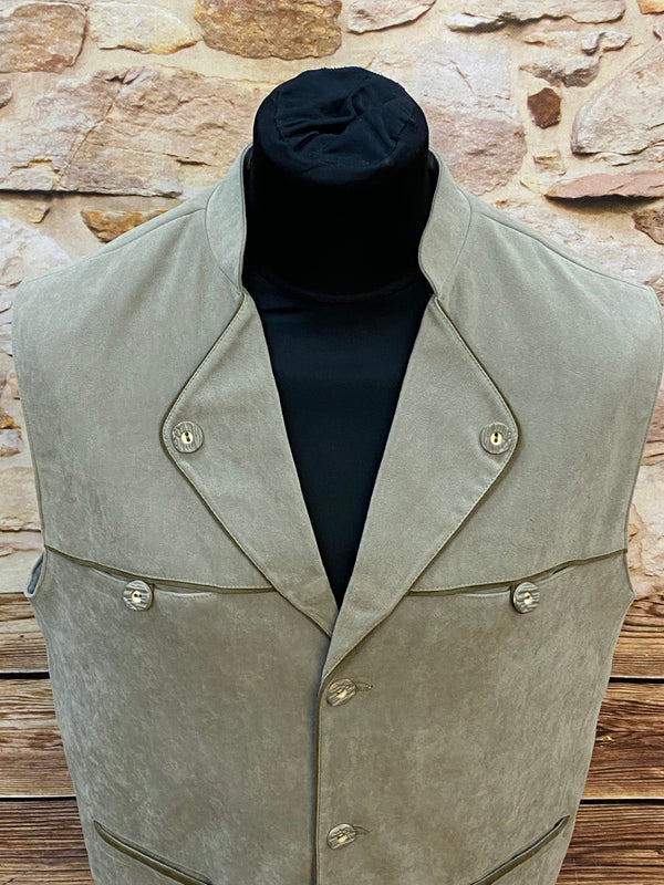 Vintage Trachtenweste Herren Gr. M / 48 Beige