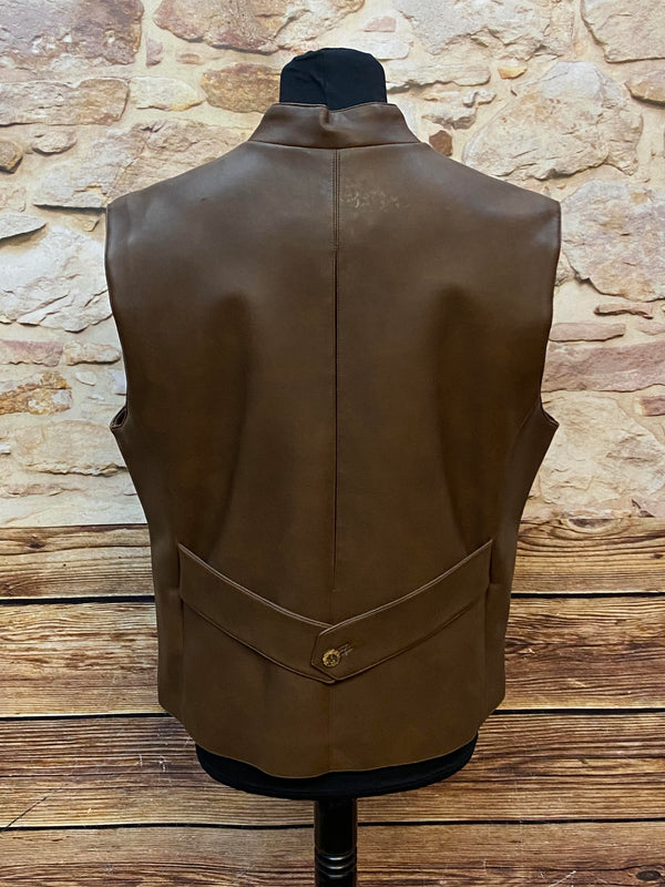 Vintage Trachtenweste Herren Gr. 48 Braun