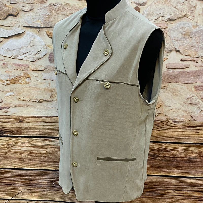 Vintage Trachtenweste Beige Gr. 50, Ansicht 2