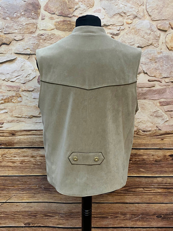 Vintage Trachtenweste Beige Gr. 50, Ansicht 3