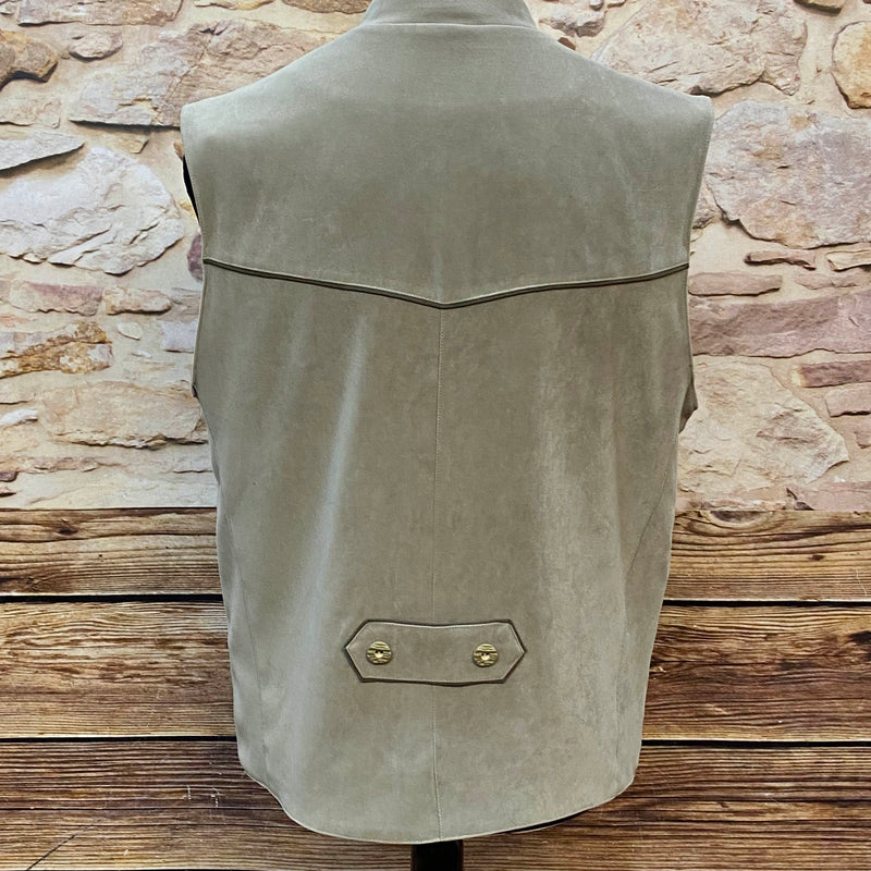 Vintage Trachtenweste Beige Gr. 50, Ansicht 3