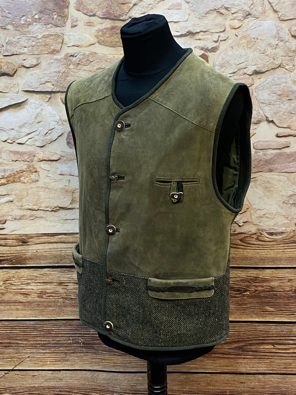 Vintage Trachtenweste Grün Gr. 50 – Distler Originals (Sale), Ansicht 2