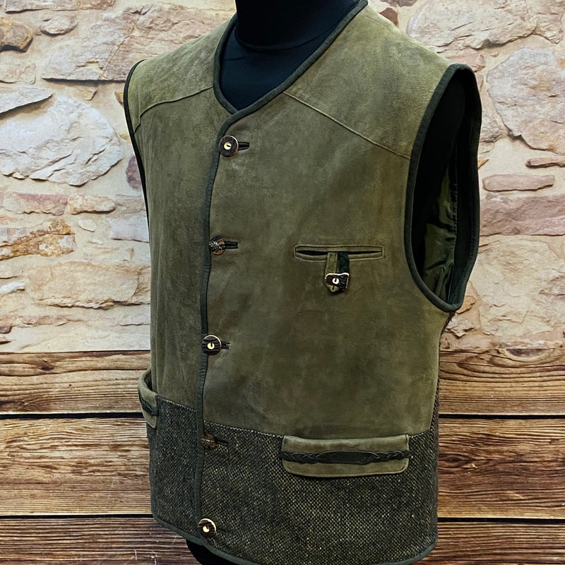 Vintage Trachtenweste Grün Gr. 50 – Distler Originals (Sale), Ansicht 2