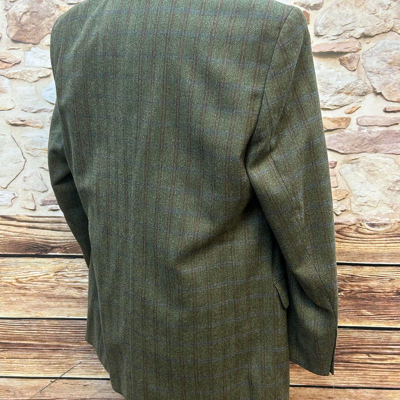 „Vintage Herren Sakko kariert Peaky Blinders Stil Tweed grün“