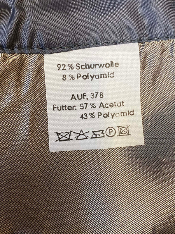 Vintage Damen Weste 20er Jahre Stil Grau Fischgrat Gr. 48 Schurwolle, Ansicht 4