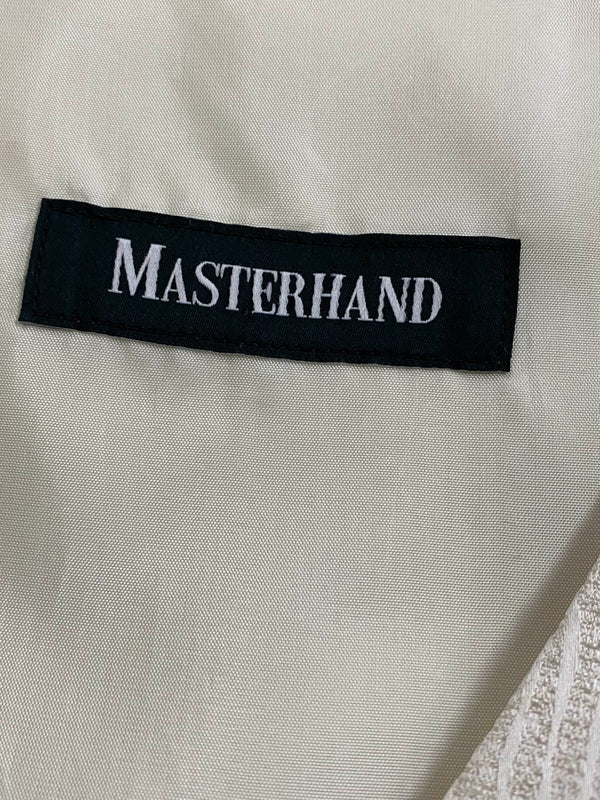 Herrenweste Größe 98 – helle Anzug- und Festweste strukturiert