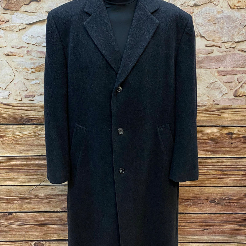 „Vintage Herrenmantel Gr. 54 aus Wolle und Kaschmir im Peaky-Blinders-Stil“