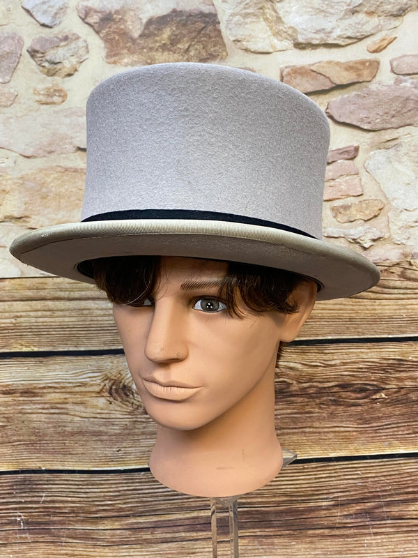 „Grauer Vintage Zylinder von Wegener in Größe 61“