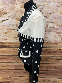 Vintage-Jacke von Vivian Exclusive Paris im Bold Polka-Dot  Gr.38