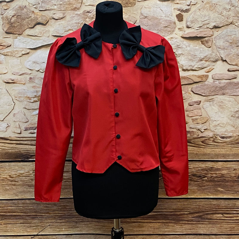 Rote Abendjacke von Brigitte Büthe 