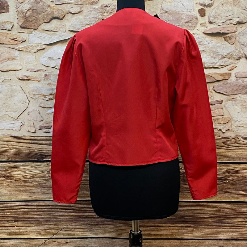 Vintage Jacke 80er Jahre Rote Abendjacke von Brigitte Büthe Gr.42