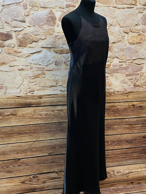 Langes Vintage Abendkleid in schwarz, Gr.40 von Yessica