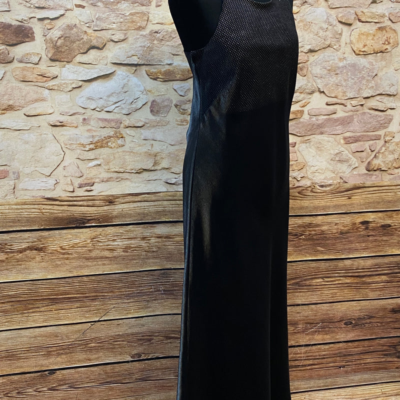 Langes Vintage Abendkleid in schwarz, Gr.40 von Yessica