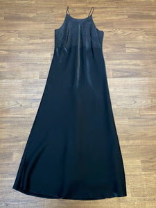 Langes Vintage Abendkleid in schwarz, Gr.40 von Yessica