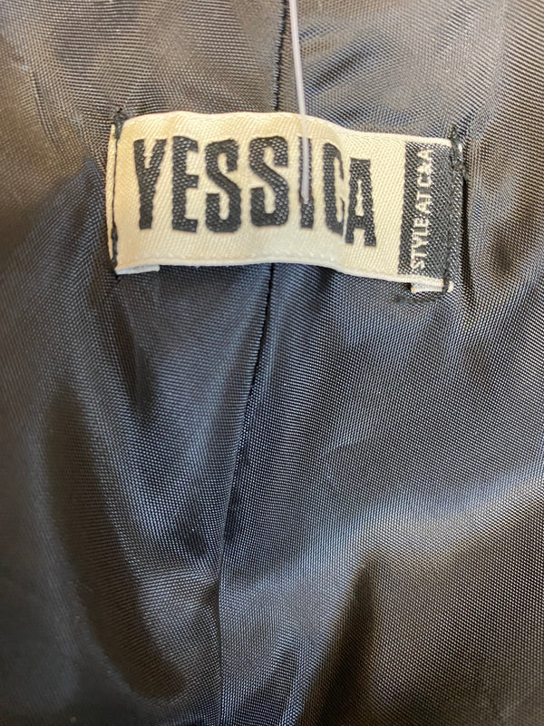 Langes Vintage Abendkleid in schwarz, Gr.40 von Yessica