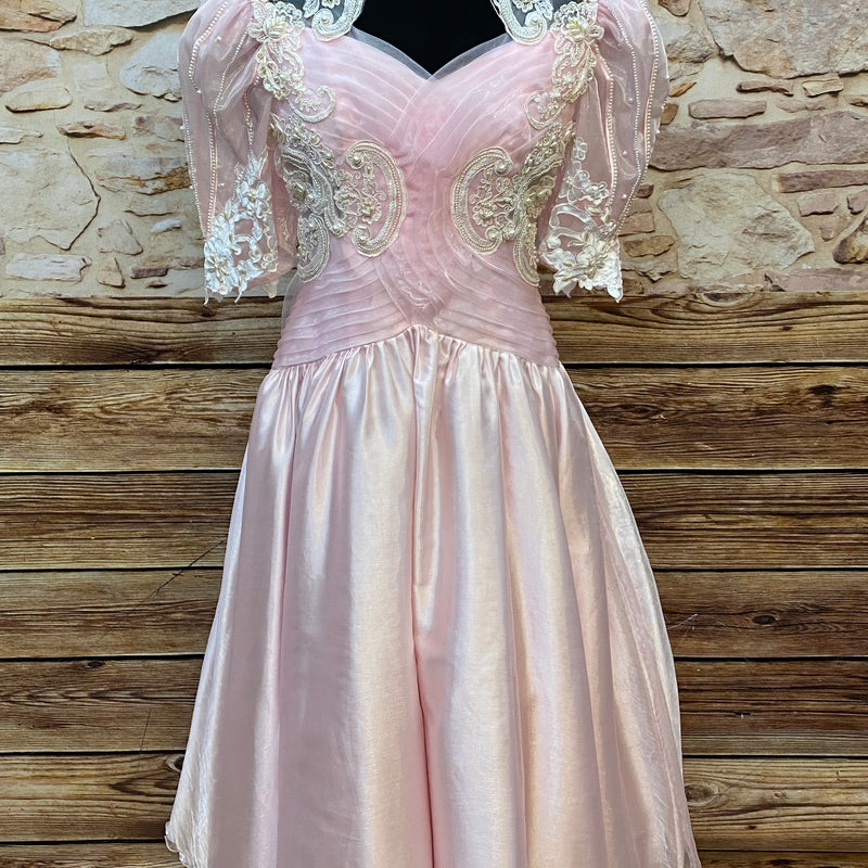 Vintage Abendkleid in rosa Gr.36