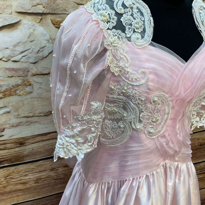 Vintage Abendkleid in rosa Gr.36