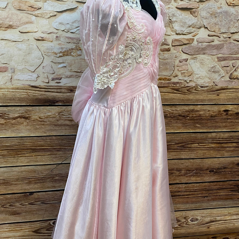 Vintage Abendkleid in rosa Gr.36