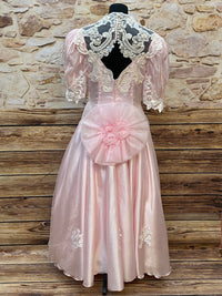 Robe de soirée vintage en rose taille 36 