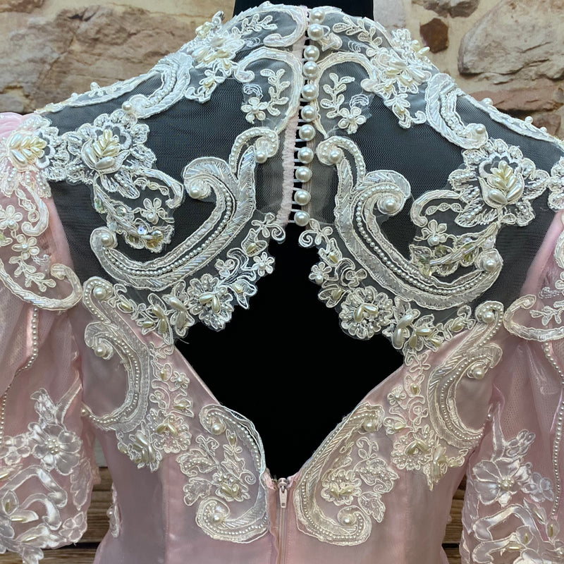 Vintage Abendkleid in rosa Gr.36