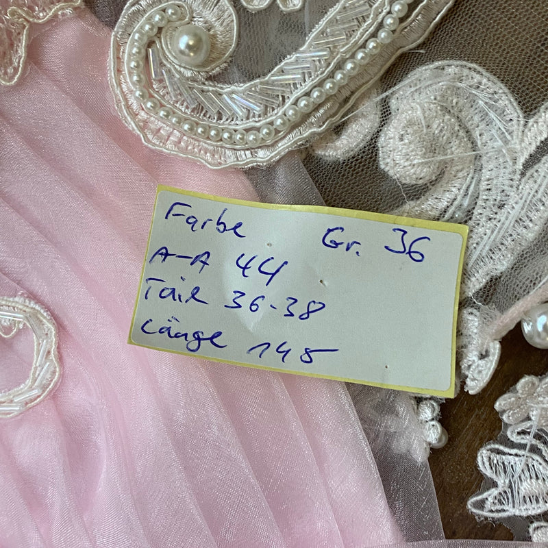 Vintage Abendkleid in rosa Gr.36