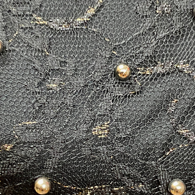 Vintage Abendkleid in schwarzer Spitze Gr.40
