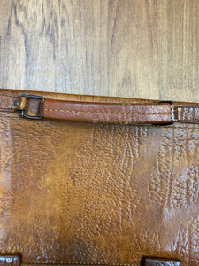 Antike Aktentasche aus Leder, Vintage Ledertasche
