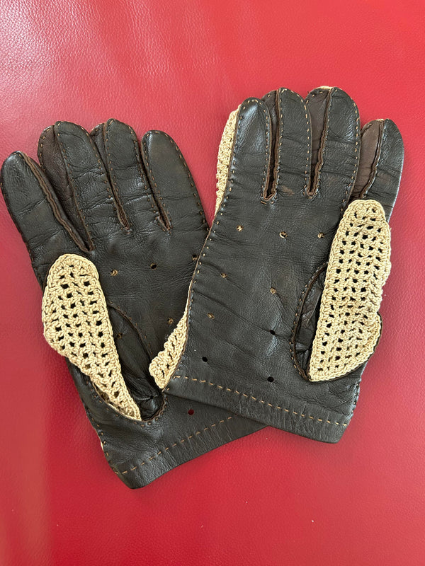 Vintage Herren-Autohandschuhe Gr. 11 – Eleganz für Oldtimer-Fans
