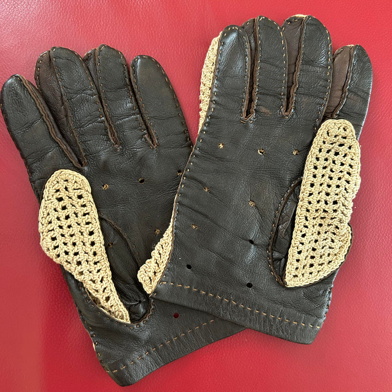 Vintage Herren-Autohandschuhe Gr. 11 – Eleganz für Oldtimer-Fans