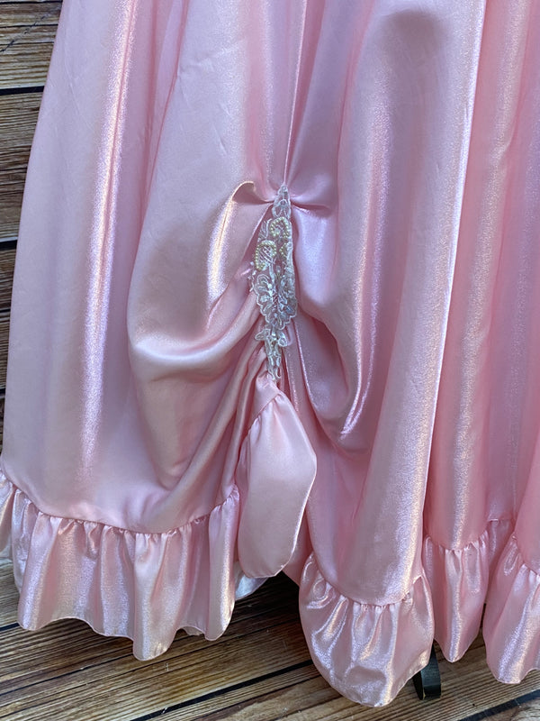 80er Jahre Vintage Ballkleid in Rosa Gr.42