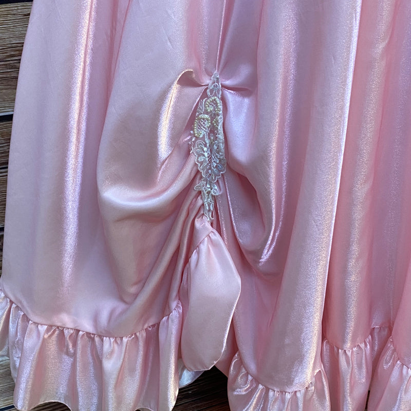 80er Jahre Vintage Ballkleid in Rosa Gr.42