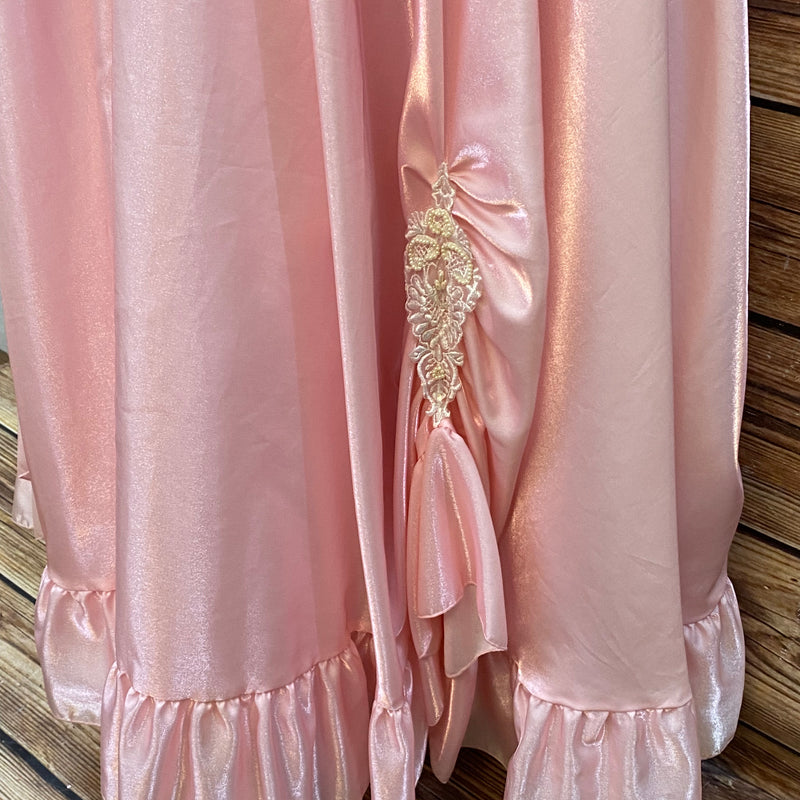 80er Jahre Vintage Ballkleid in Rosa Gr.42