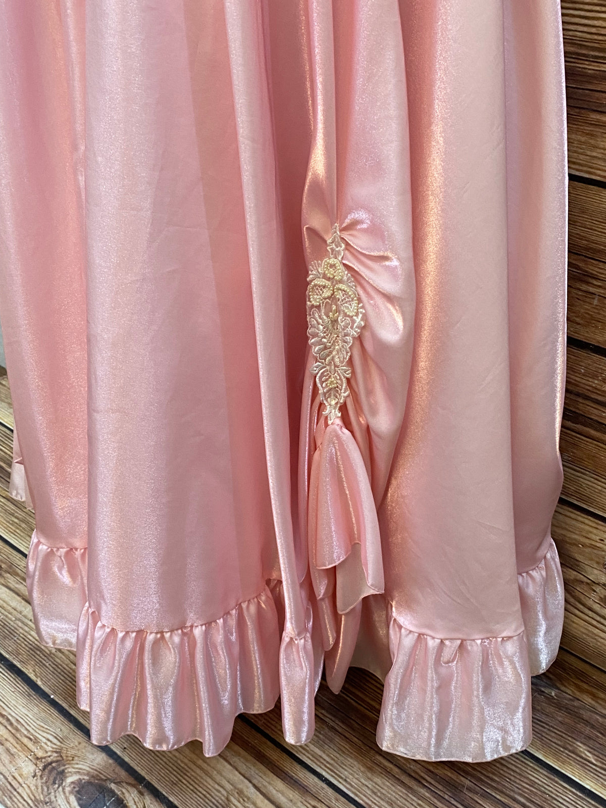 Robe de bal vintage des années 80 en taille rose 42 