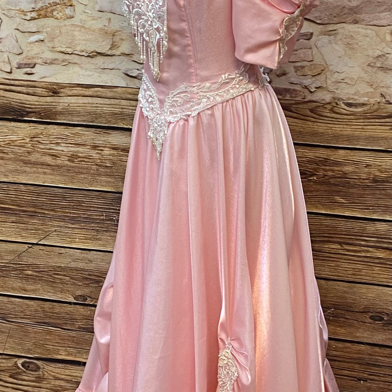 Vintage Ballkleid in Rosa Gr.42, 80er Jahre
