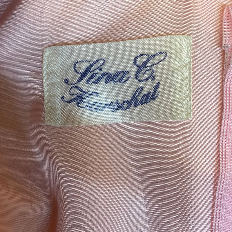 80er Jahre Vintage Ballkleid in Rosa Gr.42
