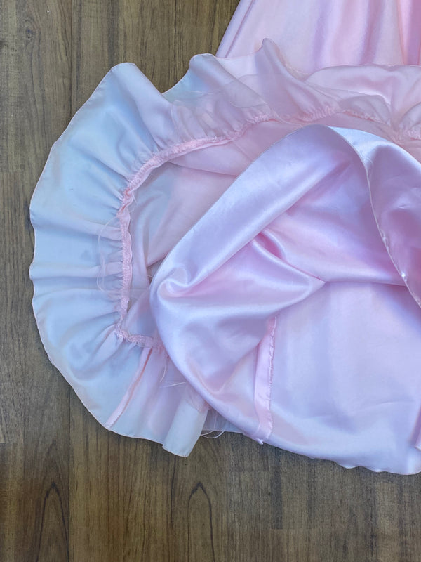 80er Jahre Vintage Ballkleid in Rosa Gr.42